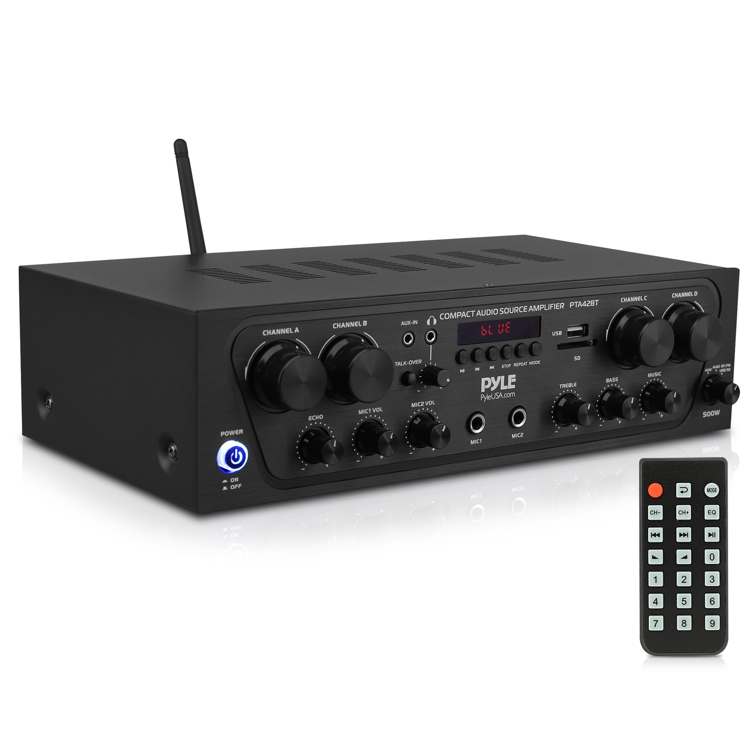 Amazon.com: Pyle PTA42BT Wireless Karaoke Bluetooth Stereo